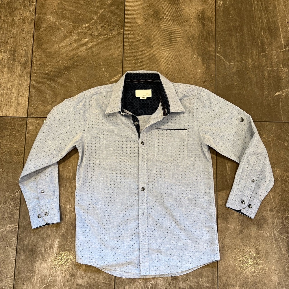 Craft+Flow big boy 8-small button down shirt like new